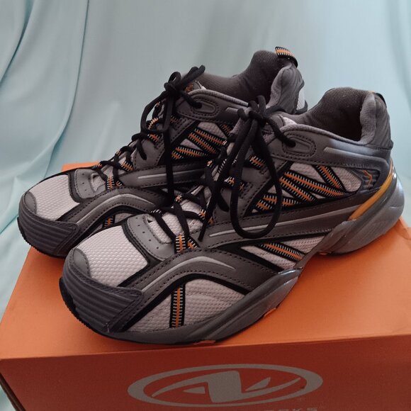 Other - ATHLETIC WORKS MENS ATHLETIC SHOES SIZE 11 Gray/ORANGE Journey #22556693